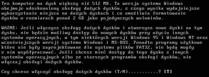 Partycjonowanie dysków - okno3
