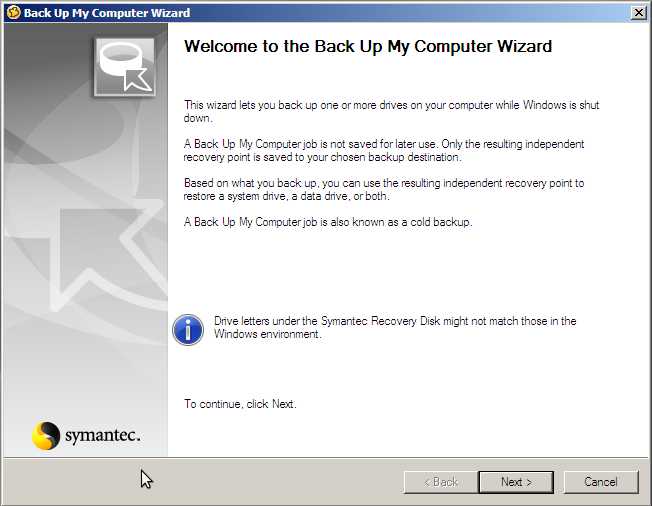 back up my computer wizard