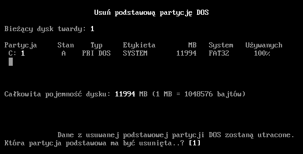 Partycjonowanie dysków - okno7