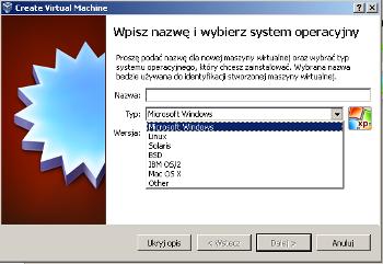Oracle VirtualBox - Dodanie nowej maszyny wirtualnej