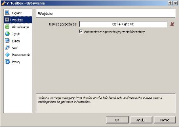 Oracle VirtualBox - zmiana klawisza gospodarza